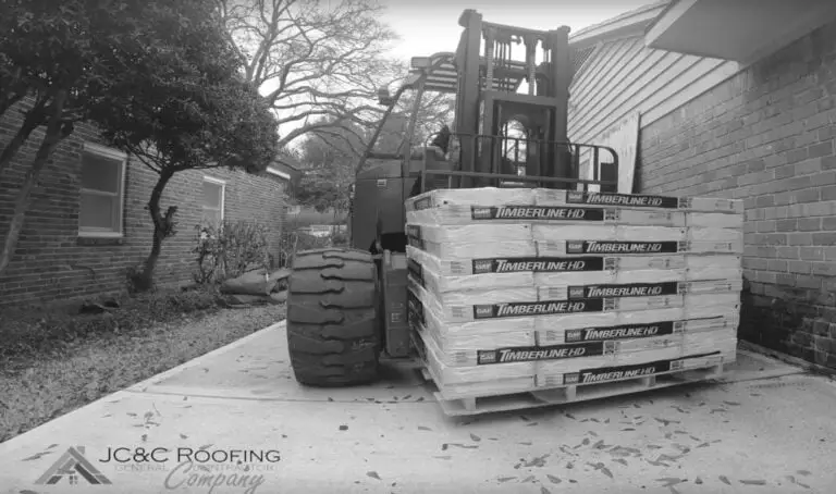 Step 1 of a JC&C roof replacement: Materials delivered