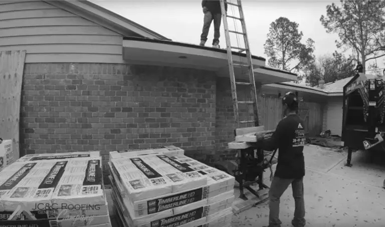 Step 10 of a JC&C roof replacement: Shingles lifted up