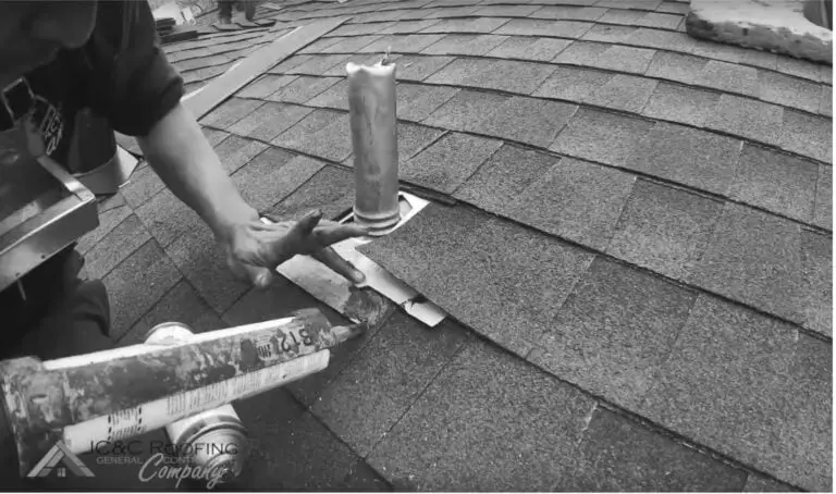 Step 13 of a JC&C roof replacement: Pipes sealed