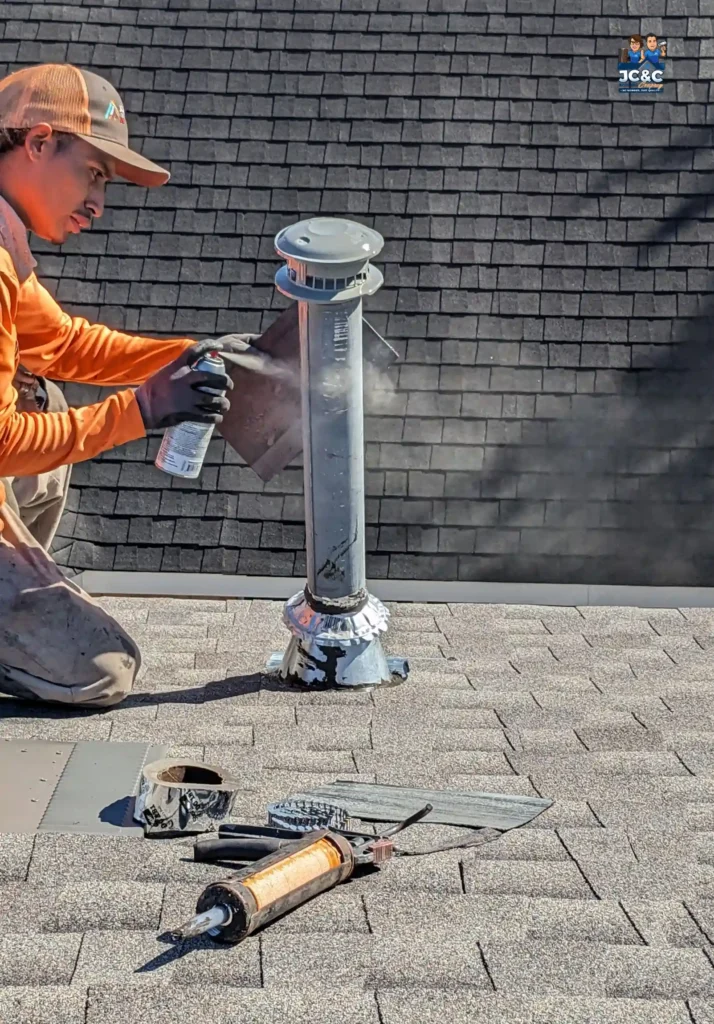 Roof inspection and tune-up on a Houston home