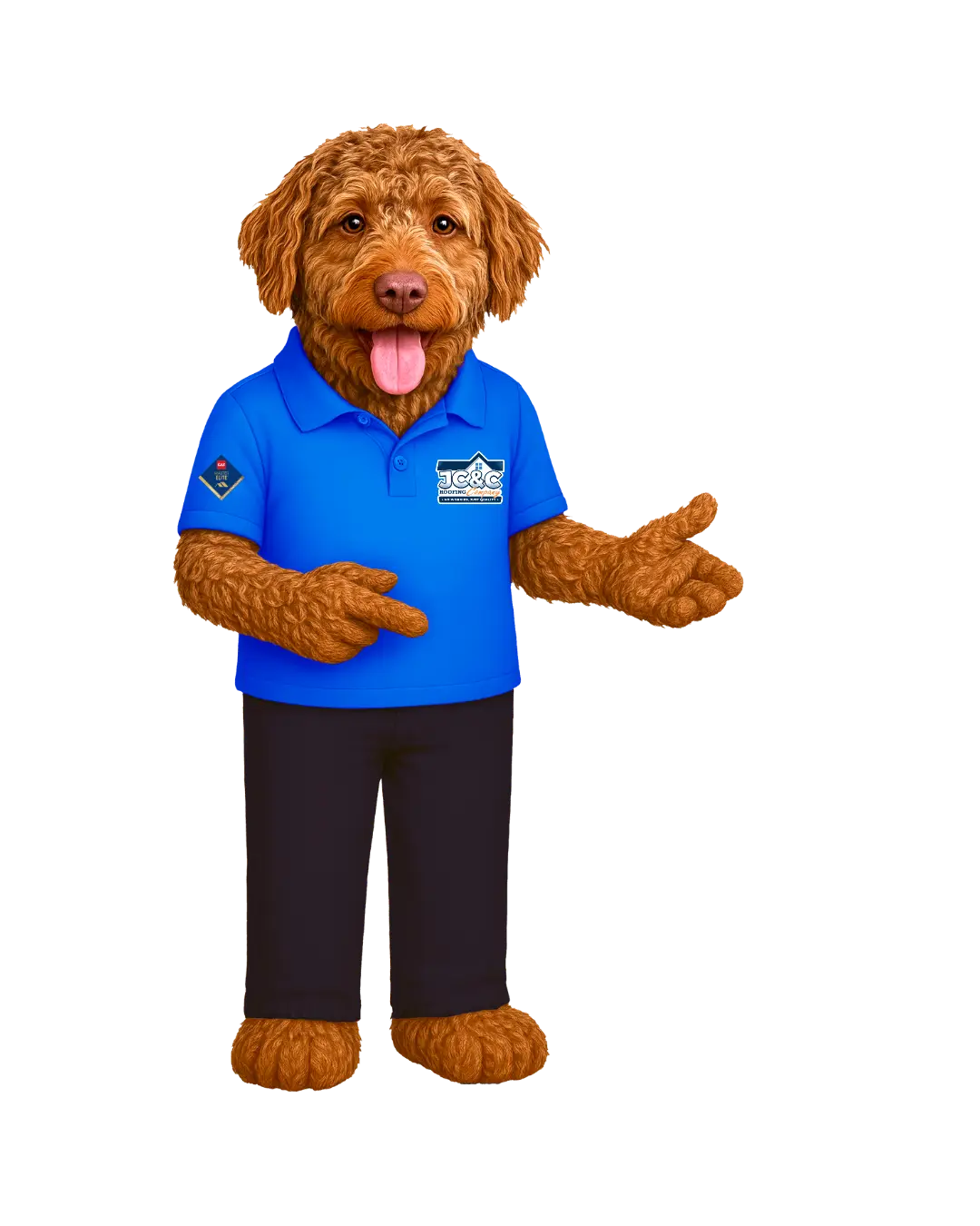 JC&C Roofing Mascot Colter Jose