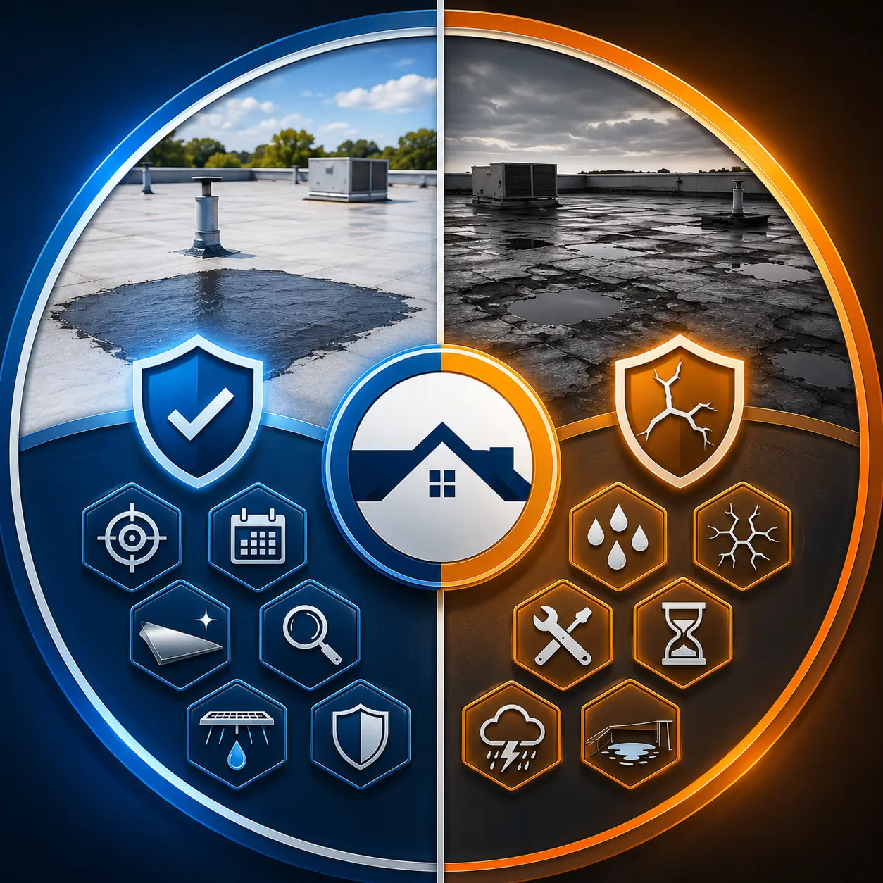 Commercial roof repair versus replacement comparison