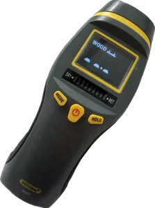 Pin-type moisture meter for wood and drywall